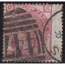 ENGLAND GREAT BRITAIN [1873] MiNr 0041 Platte 18 BR ( O/used ) [01]