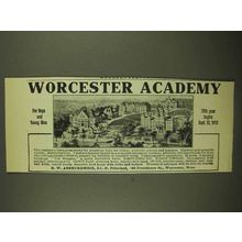 1911 Worcester Academy Ad - For Boys and Young Men