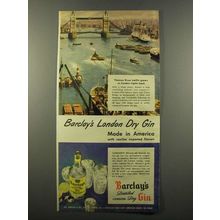1947 Barclay's Gin Ad - Thomas River Traffic