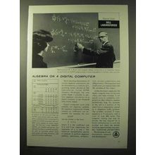 1964 Bell Telephone Ad - Algebra on a Digital Computer