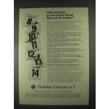 1967 Harris, Upham & Co. Ad - Stocks Out-of-Date