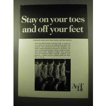 1969 AT&T Telephone Ad - Stay On Your Toes Off Feet