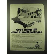 1974 Continental Insurance Ad - In Small Packages