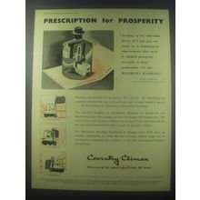 1954 Coventry Climax Fork Trucks Ad - Prescription for prosperity