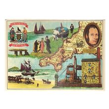 CORNWALL's HERITAGE unused postcard .. by Murray King c.1972 ==