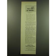 1949 Merrill Lynch Ad - You can go wrong!