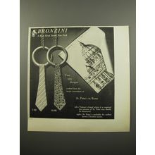 1950 Bronzini Vatican and St. Peter's Ties Ad - St. Peter's in Rome