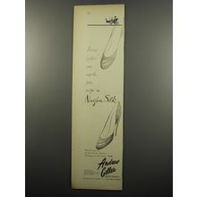 1950 Andrew Geller Ninghai Silk Shoes Advertisement - Andrew Geller's own import