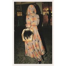 Geometry Geometric Designer American Dress Fashion Postcard