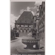 Solbad Hall Oberer Stadtplatz Austria Real Photo Postcard