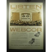 1957 Webcor Ad - Royal Coronet Stereofonic Tape Recorder