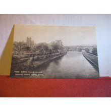 EMPIRE HOTEL FROM NORTH PARADE BRIDGE, BATH. SOMERSET unused antique postcard =