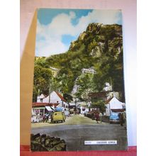 CHEDDAR GORGE, SOMERSET used vintage postcard by Harvey Barton 1968 pm #