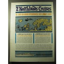 1960 Moore-McCormack Cruise Line Ad - 2 Northlands Cruises