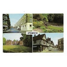 Ipswich, Multiview, Postcard.
