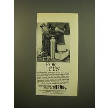 1961 Thermos Outing Kit Ad - Fit for Fun
