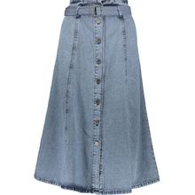 GESTUZ Piettagz Blue Washed Denim Skirt BNWT