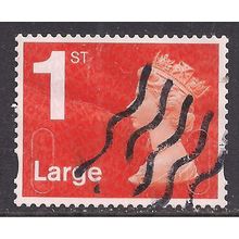 GB 2016 QE2 1st Large Letter Machin used SG U3002 No code ( G58 )
