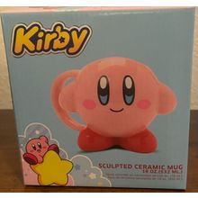 BIOWORLD Kirby Smile on 18 oz. Ceramic Sculpted Coffee Mug-NEW-SEALED-FAST SHIP