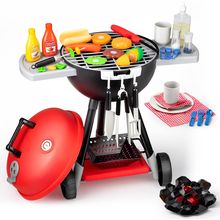 JOYIN 34 PCS Kitchen Toy Set, BBQ Play Grill, Cooking Toy Set, Little Chef Play,