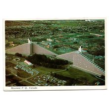 Postcard Canada Quebec Montreal Olympic Village aerial view posted 1976 ?