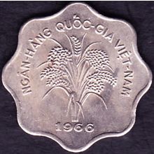 1966 Viet Nam (South) 5 Dong Coin