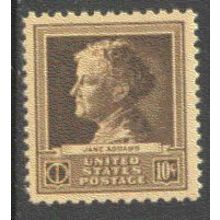 878 10c Jane Addams Fine MNH GA0367