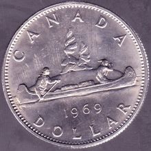 1969 Canada 1 Dollar Coin