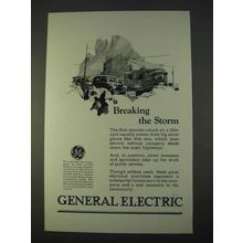 1925 General Electric Ad - Breaking the Storm