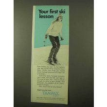 1971 Tampax Tampons Ad - Your First Ski Lesson