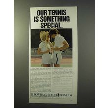 1977 Elbow Beach Hotel Ad - Our Tennis is Special