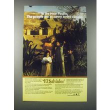 1977 El Salvador Tourism Ad - People Are as Sunny as the Climate