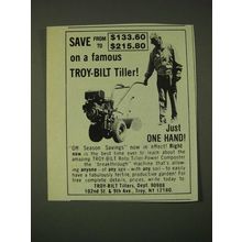 1979 Troy-Bilt Tillers Ad - Save from $133.60 to $215.80 on a famous Troy-Bilt