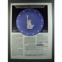 1986 The Hamilton Collection Ad - Wedgwood In Celebration of Liberty Plate