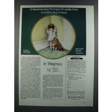 1986 The Hamilton Colletion Ad - In Disgrace, A Child's Best Friend Plate