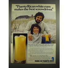1982 Rums of Puerto Rico Ad - Makes the Best Screwdriver