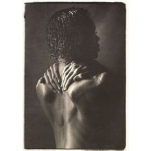 Ramon Flowers African American Athletic Ballet Dancer Photo Postcard