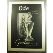 1957 Guerlain Ode Perfume Advertisement - The triumphant new perfume