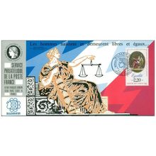 057 Carte officielle Exhibition Bulgaria 1989 Déclaration Droits de l´Homme