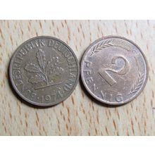 1974g 2 Pfennig Germany Coin