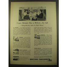 1961 British Railways Ad - I saw Britain like a Briton