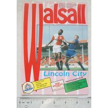1994 programme Walsall v. Lincoln City, 27/2