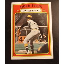 Topps 1972 # 180 Dock Ellis Pitcher Pittsburgh Pirates 7.0 Near Mint Condition