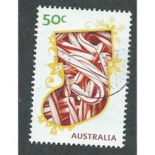 AUS 2009 50c 'CHRISTMAS - STOCKING ' FINE USED (EBID34-949)