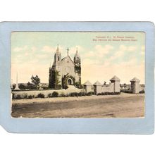 Rhode Island Pawtucket Postcard St Francis Cemetery Main Entrance & Branig~1028