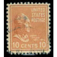 Used 815 10c John Tyler Fine M07952
