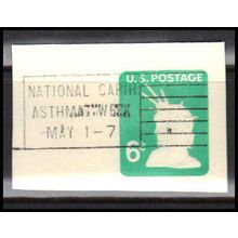 Used U551 6c Statue of Liberty Very Fine Cut Square Z2907