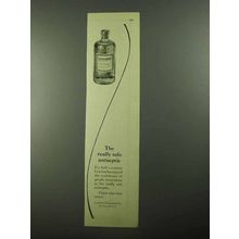 1922 Listerine Antiseptic Ad - Really Safe Antiseptic