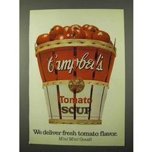 1972 Campbell's Tomato Soup Ad - Fresh Flavor