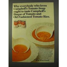 1972 Campbell's Soup Ad - Bisque of Tomato, Tomato Rice